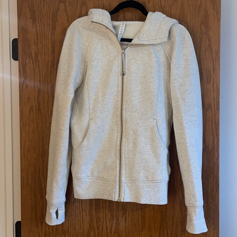 lululemon athletica Heather Gray Zip-Up Hoodie